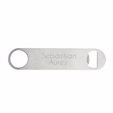 Flaschenöffner personalisiert mit Gravur(180 x 40 x 2 mm)