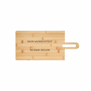 Personalisiertes Schneidebrett aus Holz 'Kyoto' – Schnittfest, Messerschonend & Langlebig – Praktisches Küchenutensil für müheloses Schneiden - Holzbrett aus Bambus