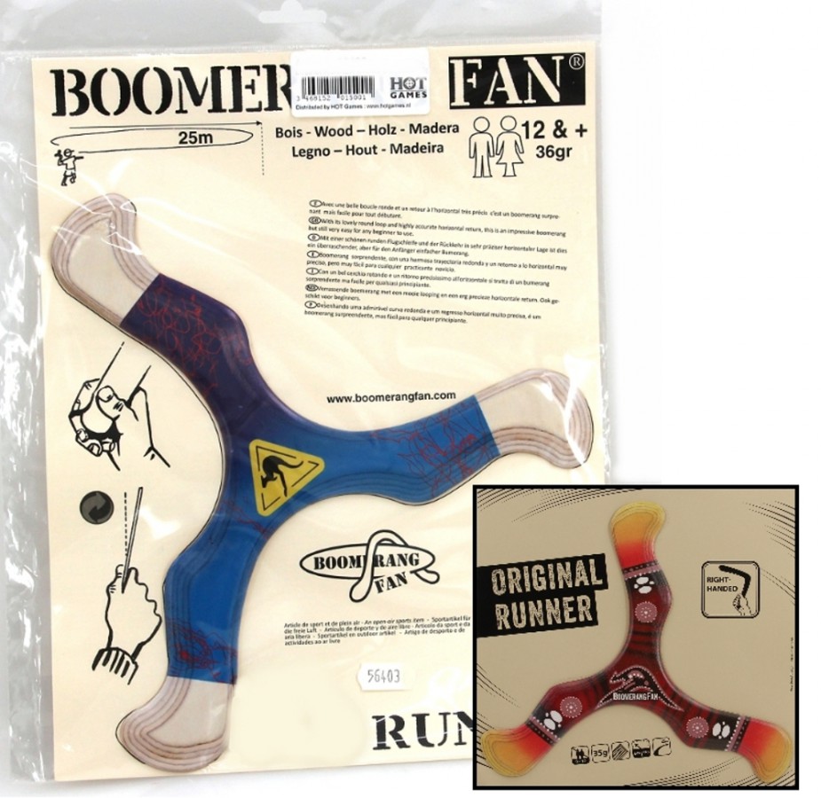 Boomerang le RUNNER 35 gr threebladedBoomerang Outdoor Sport