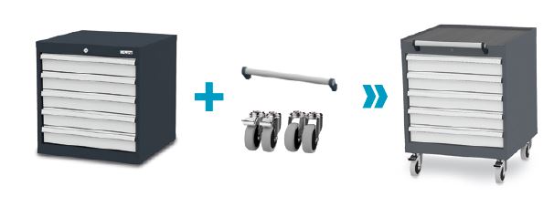 Mobil-Zusatz für Schubladenschrank, Simplaflex