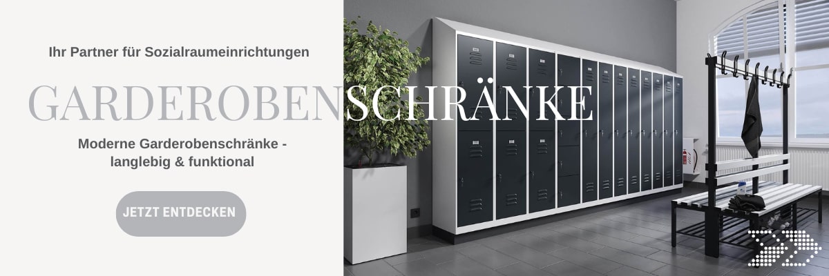 Sozialraumeinrichtung: Garderobenschrank & Spind