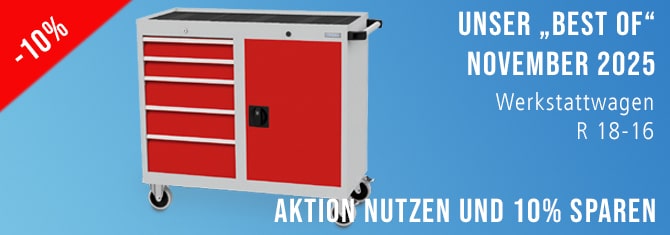 Bestseller des Monats, Werkstattwagen 10% günstiger