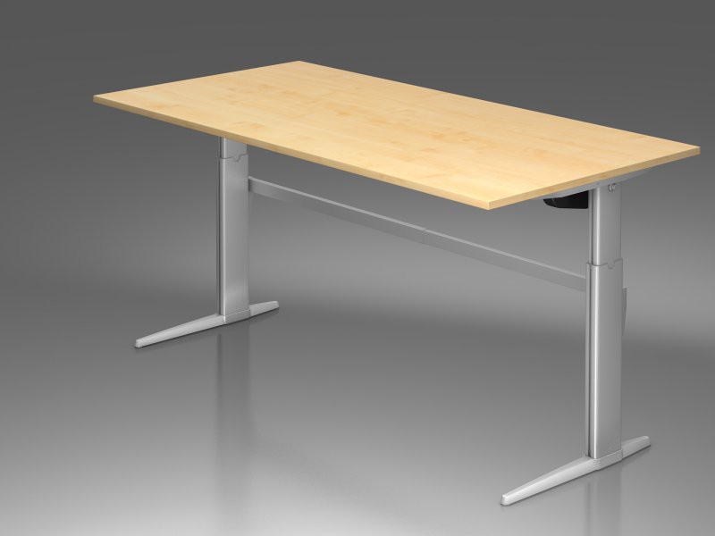 Ergonomic Schreibtisch elektrisch B/T: 2000 x 1000 mm ...