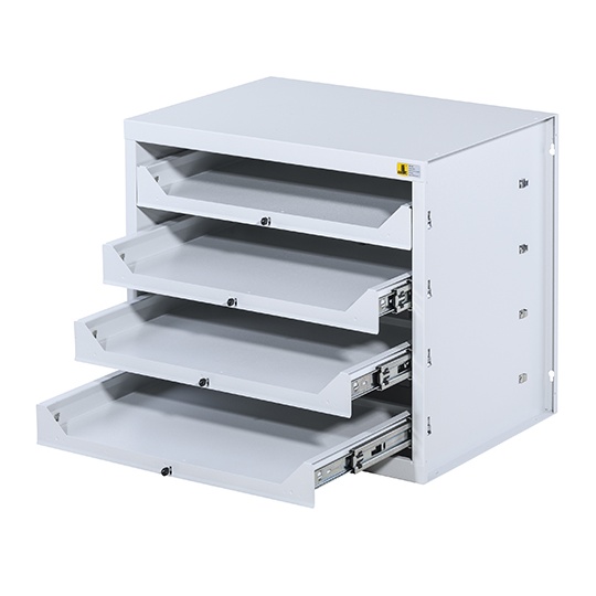 Kofferschrank EuroPlus für 4 Kleinteilekoffer, leer | SICHTLAGERBOX