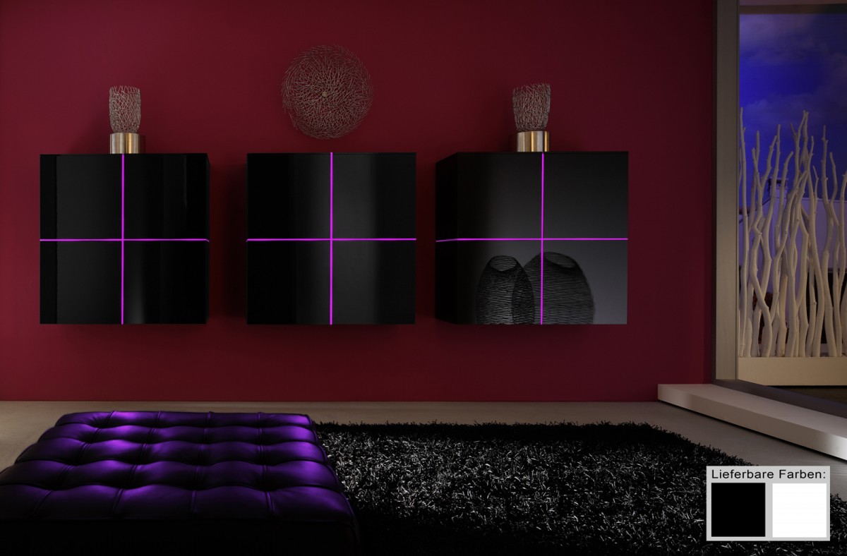 Dreams4Home Hängeschrank / Sideboard Square Kommode Wohnzimmer weiß ... Dreams4Home Hängeschrank / Sideboard Square Kommode Wohnzimmer weiß ...