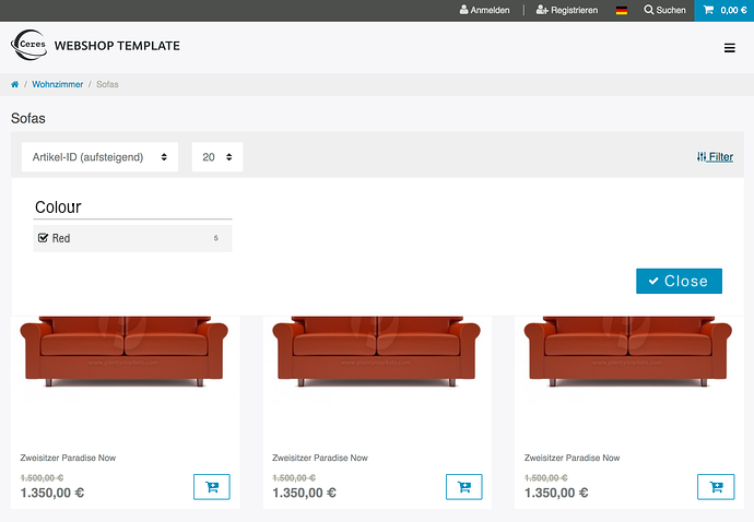 bp ceres filter frontend en