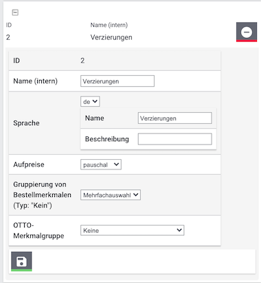 optionen gruppe
