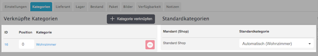 Checkliste Kategorie Verknuepfung