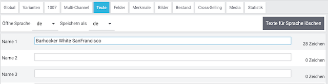 checkliste artikelname