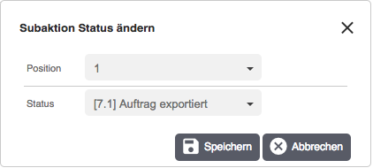 Subaktion Status