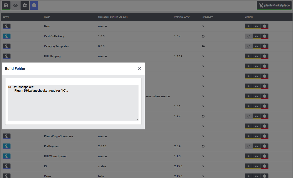 DHL Shipping Plugin Log error