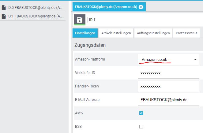 Amazon-Plattform UK