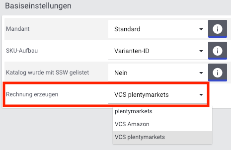 Rechnungserstellung durch plentymarkets