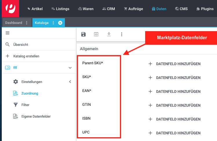 marketplace data fields