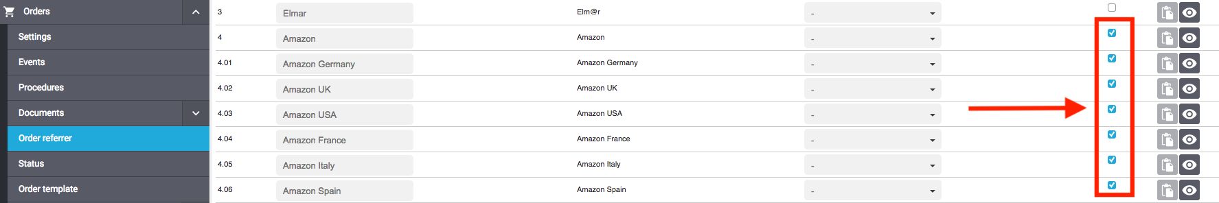 Order referrer