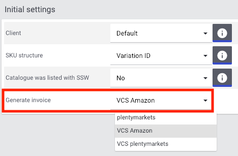 Invoice generation by Amazon