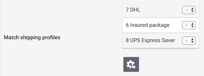 bp real match shipping profiles