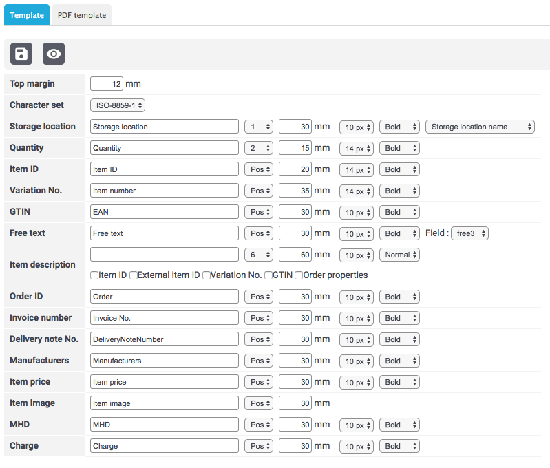 EN Settings Orders Documents Warehouse Pick List 01