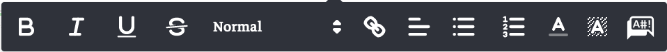 inline editing options