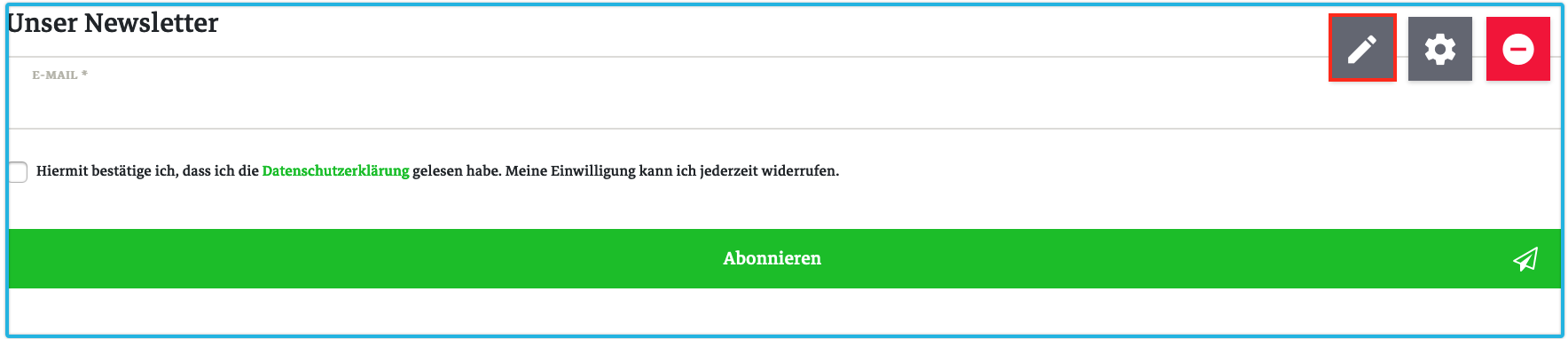 inline editing
