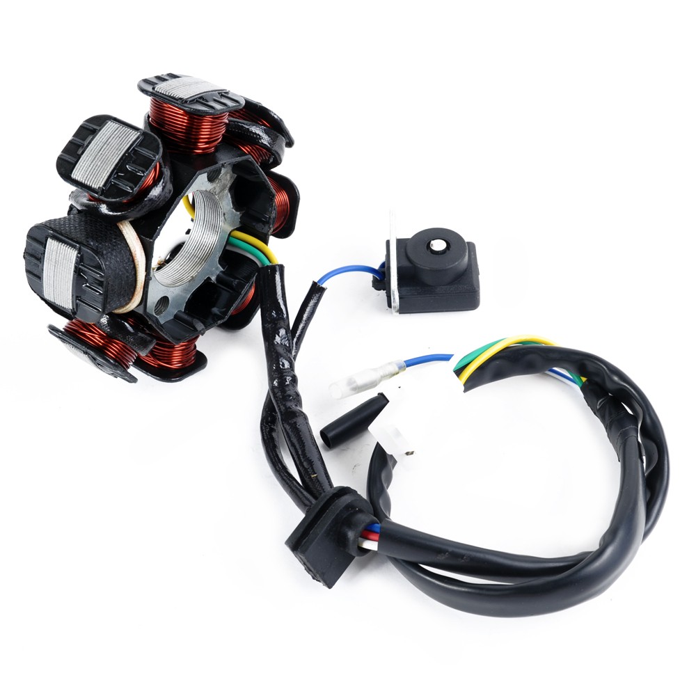 Alternator GY6 50cc 4stroke VERSION 2 (1 isolated coil) for scooters