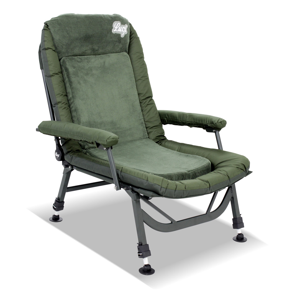 Bundle] Lucx® fishing chair, “El Presidente” carp chair+carry bag,  carpchair, camping chair, garden chair with armrests, Lucx Angelsport