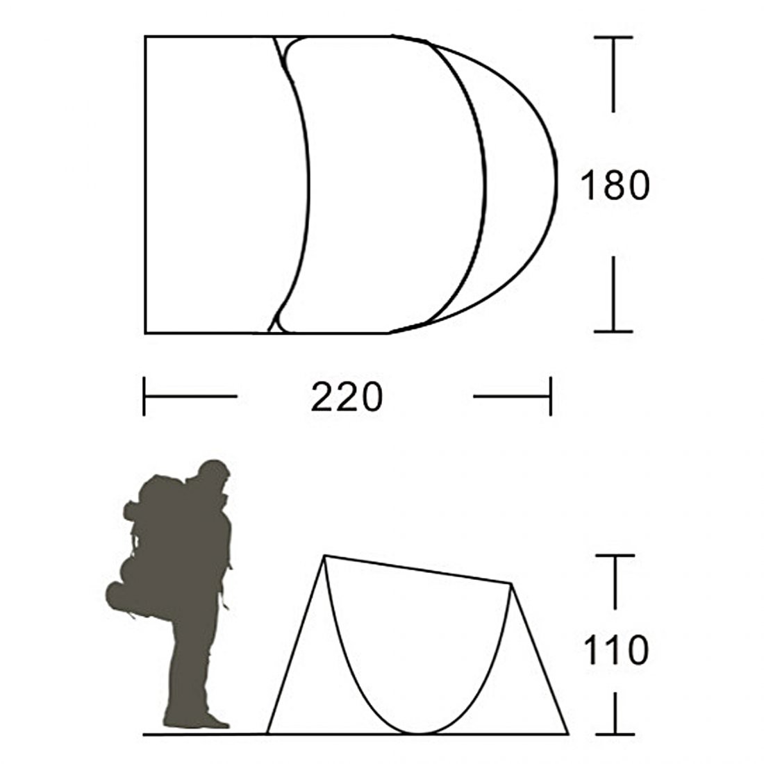 Buy 10T Trinidad UV 80+ PopUp Beach tent 220x180x110cm wind & sun