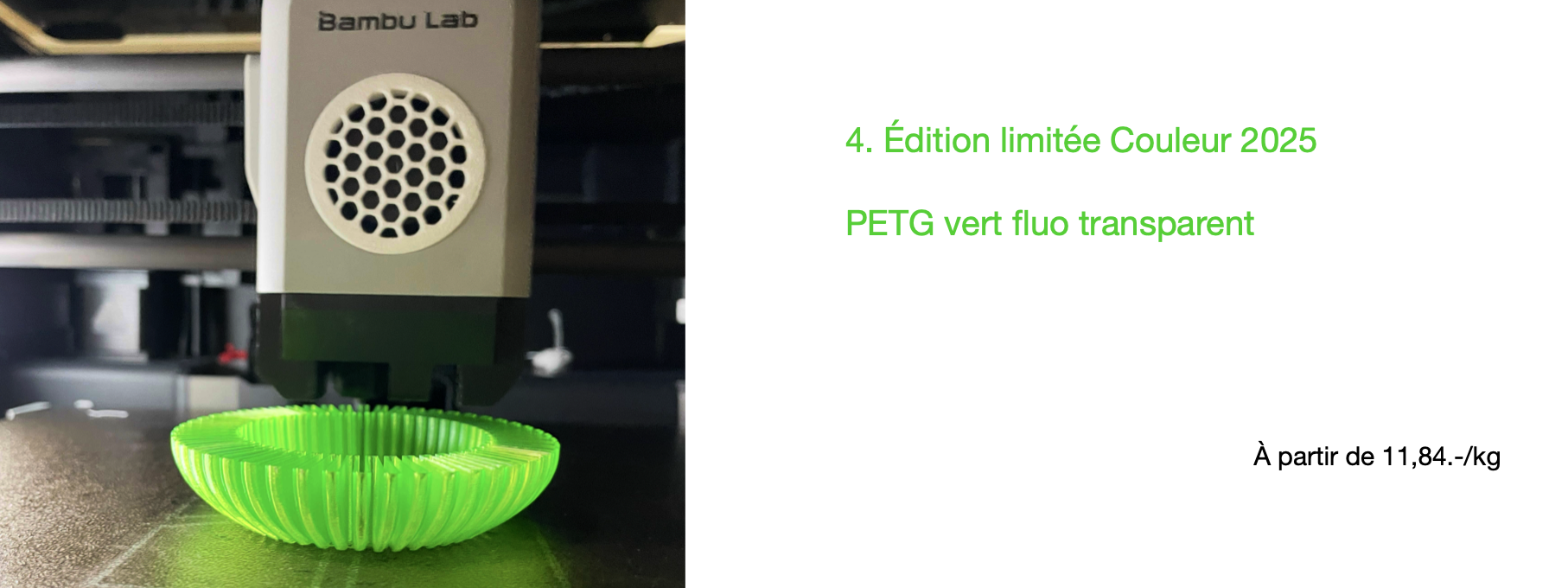     purefil PETG fluoreszierend grün transparent 1kg  1.75mm