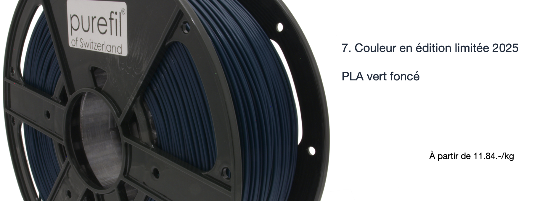    purefil PLA dunkelgrün 1kg 1.75mm