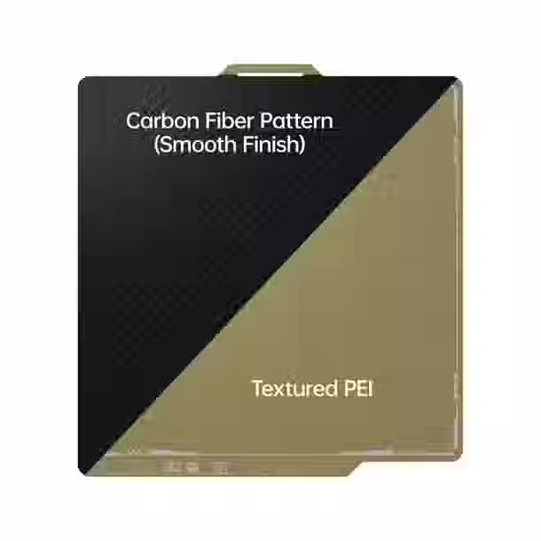 Plaque de construction BIQU texturée PEI/PET lisse pour Bambu Lab X1/P1/A1