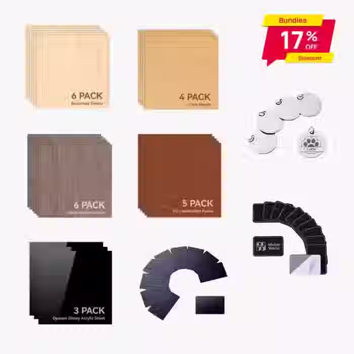 Bambu Lab Laser Materialkit - Starterpack (49Stk.)