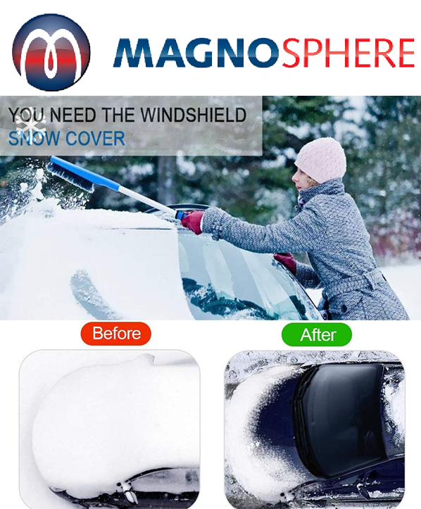 Car Windscreen Magnetic Snow Cover Car Windshield Cover Car Frost Cover Reversible Windshield Cover Covers Windshield Ice Cover Dust Sun Shade