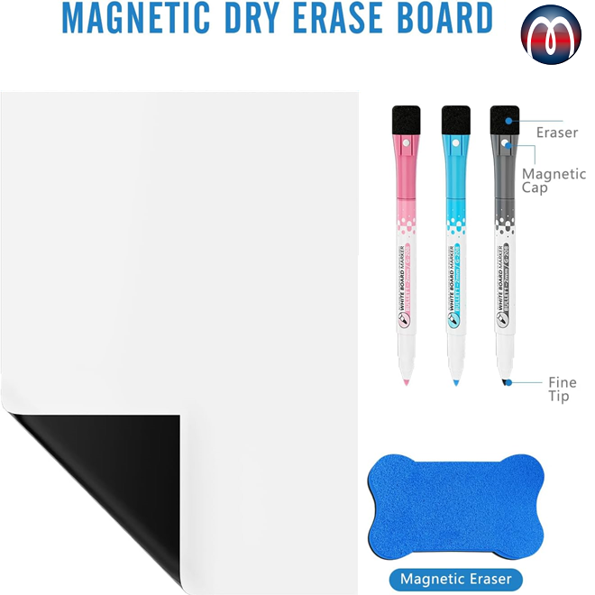 Dry Erase White Magnetic Sheets, Magnetic White-Board Write on Wipe Off Sheets, Write-On Dry-Erase Magnets, Dry Erase Magnet, Magnetic Sheet Dry Erase Whiteboard Sheet