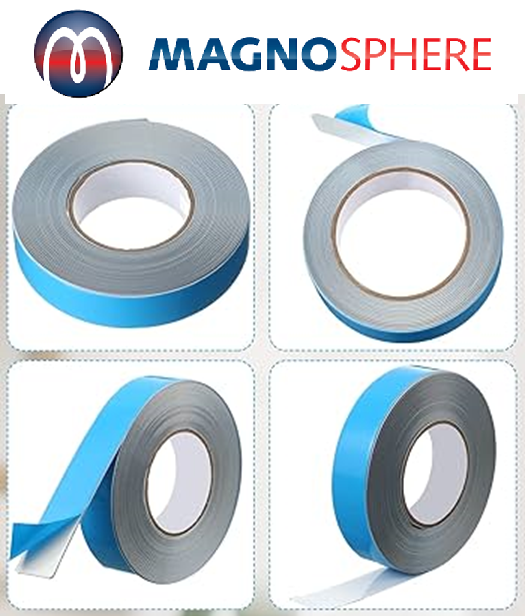 Metal Tape for Magnets Ferrous Metal Strip with Adhesive Backing White Metal Tape Self Adhesive Metallic Iron Magnetic Tape Magnet Tape