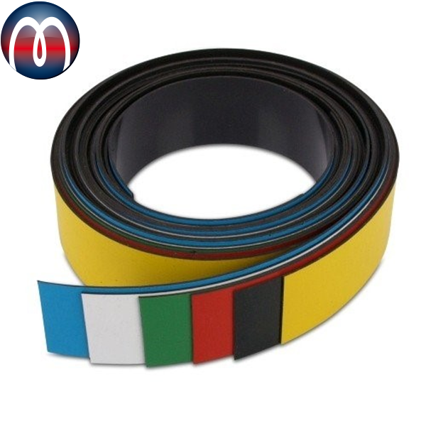 Colored Magnetic Strips and Rolls for Labelling and Marking, Magnetic Dry Erase Labels Flexible Magnetic Labels Stickers, Write on Wipe off Magnetic Racking Strip