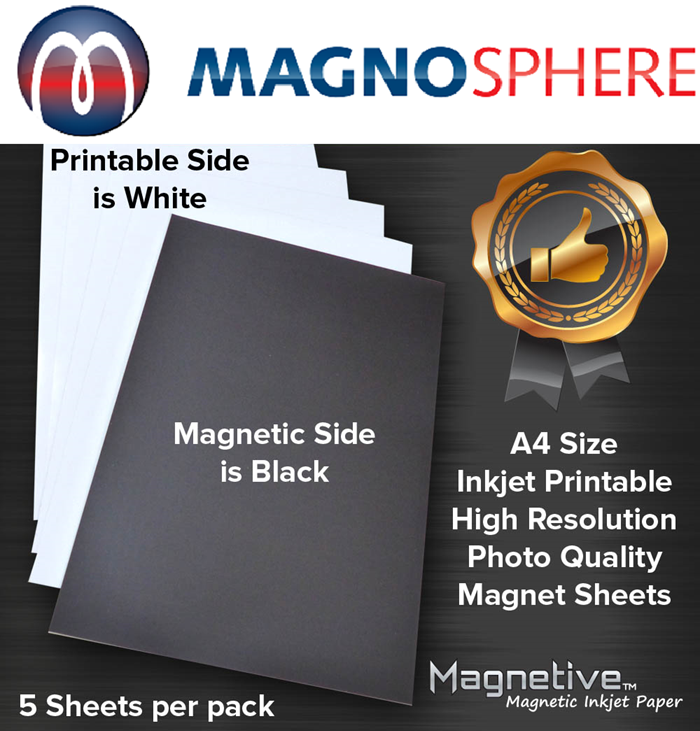 A4 Inkjet Printable Magnetic Sheet, Printable Magnet Flexible Magnetic Inkjet Printing , A4 Magnetic Photo Paper matte, Blank Magnetic Sheets for Advertising Signage, Inkjet Printable Magnetic Paper