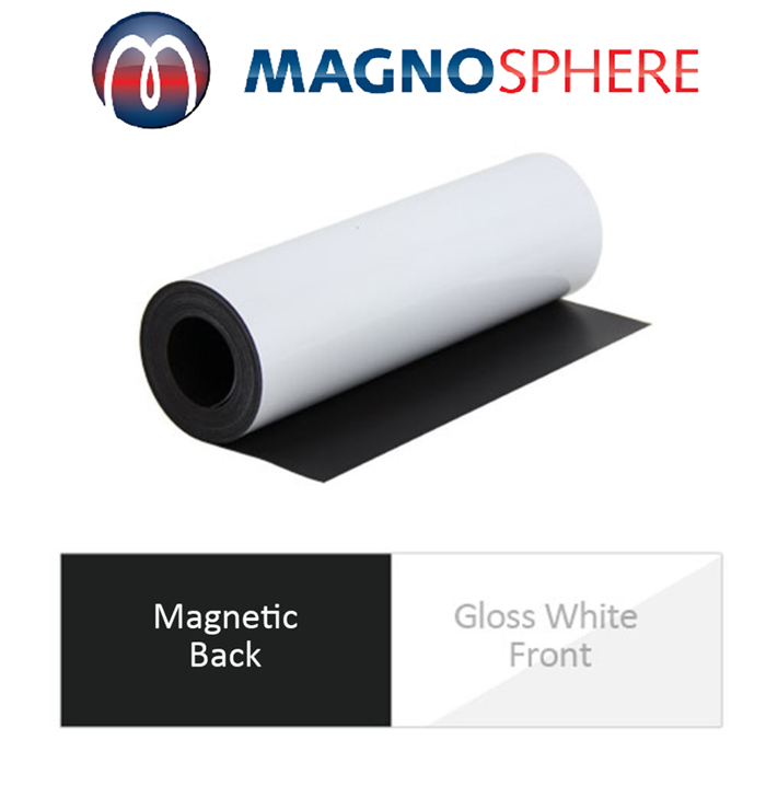 Magnetic Sheet White Gloss PVC, Gloss White Vinyl Magnetic Sheet, Magnet Sheeting Gloss White Vinyl, flexible magnet sheeting gloss white-vinyl