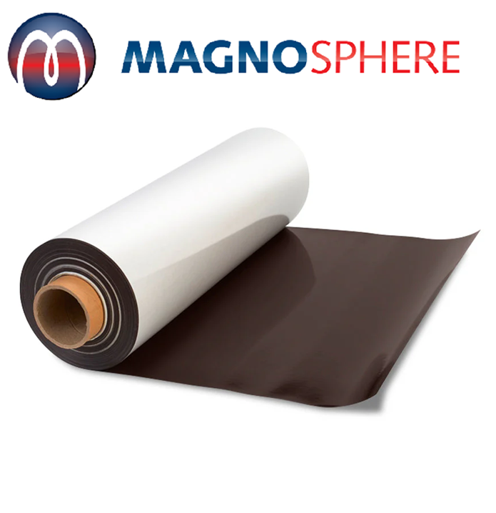 Magnetic Sheet White Gloss PVC, Gloss White Vinyl Magnetic Sheet, Magnet Sheeting Gloss White Vinyl, flexible magnet sheeting gloss white-vinyl