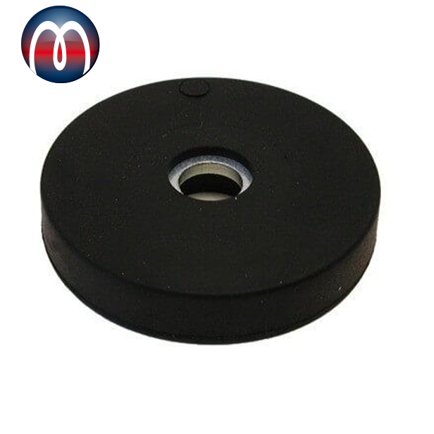 Rubber Coated Neodymium Magnetic Systems with hole cylinder bore, Rubber Coated Magnet Assembly NdFeB with hole bore, Rubber Coated Magnet Cup assemblies, Magnetic holding base with hole, Pot Magnets with Cylinder Bore and rubber coat