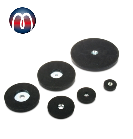 Rubber Coated Neodymium Magnetic Systems with hole cylinder bore, Rubber Coated Magnet Assembly NdFeB with hole bore, Rubber Coated Magnet Cup assemblies, Magnetic holding base with hole, Pot Magnets with Cylinder Bore and rubber coat