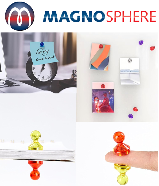 Colourful Whiteboard Magnets, Assorted Color Strong Push Pin Magnets, Perfect Magnetic Push Pins to use as Refrigerator Magnets, Whiteboard Magnets, Classroom Magnets, Office Magnets, Coloured Notice Boards Planning Boards Magnets, Fridge Magnets