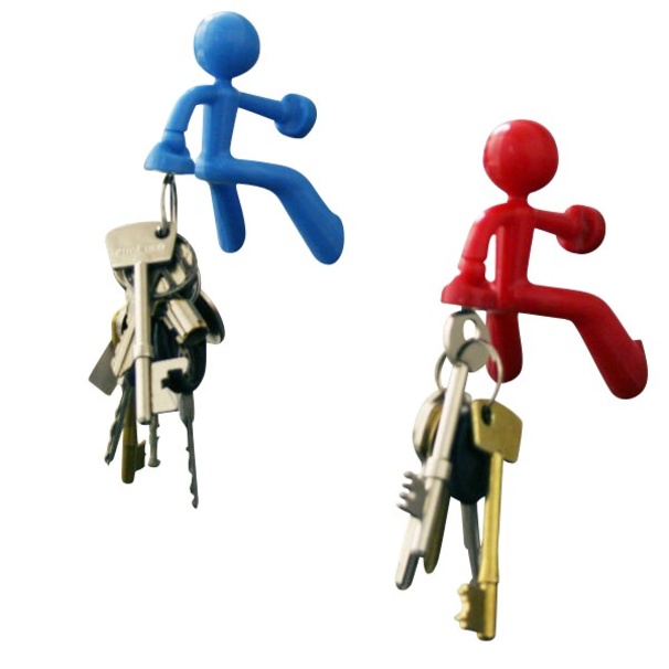Magnetic Key Holder Man cm x cm x cm, Hooks With Wall Climbing Man  Design Set Of