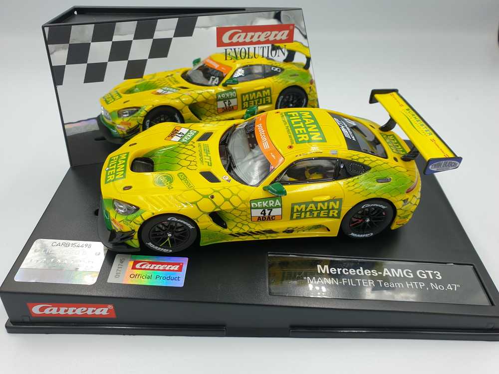 Carrera Evolution Mercedes Amg Gt3 Mann Filter Team Htp No 47 27617 Mini Grand Prix Modellbau