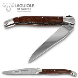 Forge De Laguiole Taschenmesser „Collection“ – 12 Cm Griff Aus Schlangenholz, 10 Cm Klinge Aus T14 Stahl, Handgefertigt In Frankreich