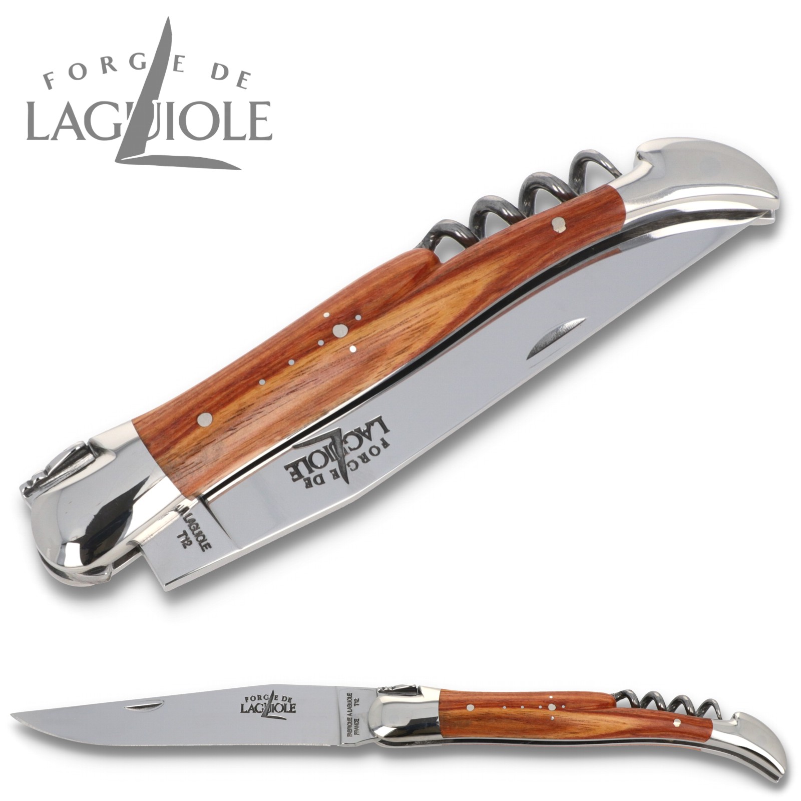Forge De Laguiole Taschenmesser  Thuja Maserholz, 12 Cm (Klinge 10 Cm)  Forge De Laguiole Steakmesser