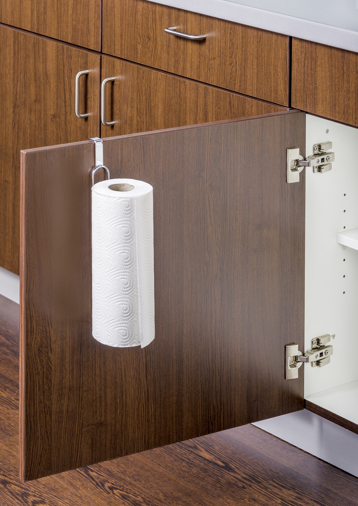 WENKO Schranktür Küchenrollenhalter Küchenpapierrollenhalter Papier