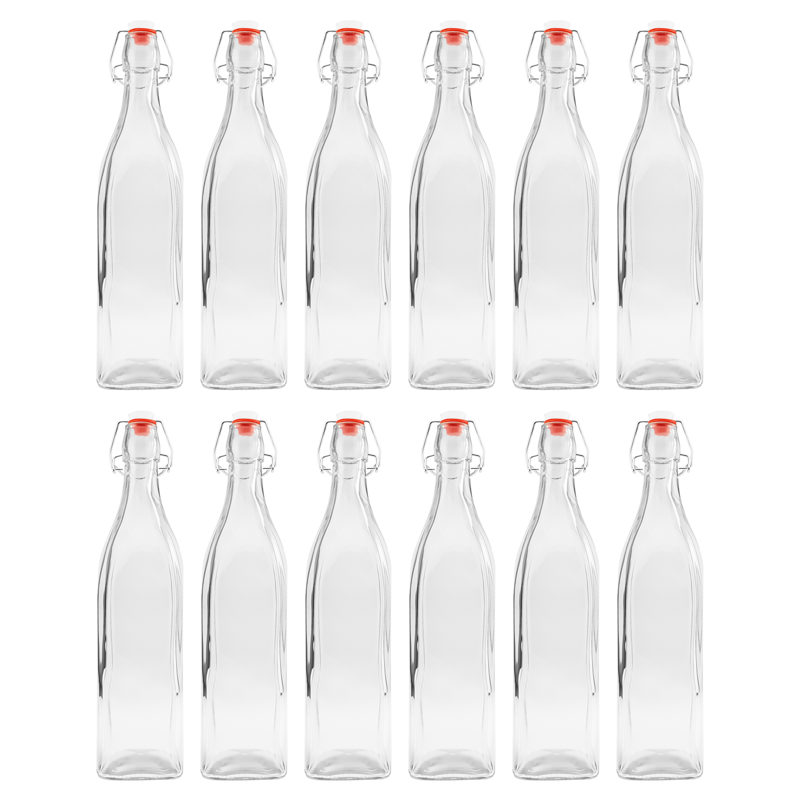 1 Liter Glas Flasche mit Bügelverschluss Wasserflasche Glasflasche ...