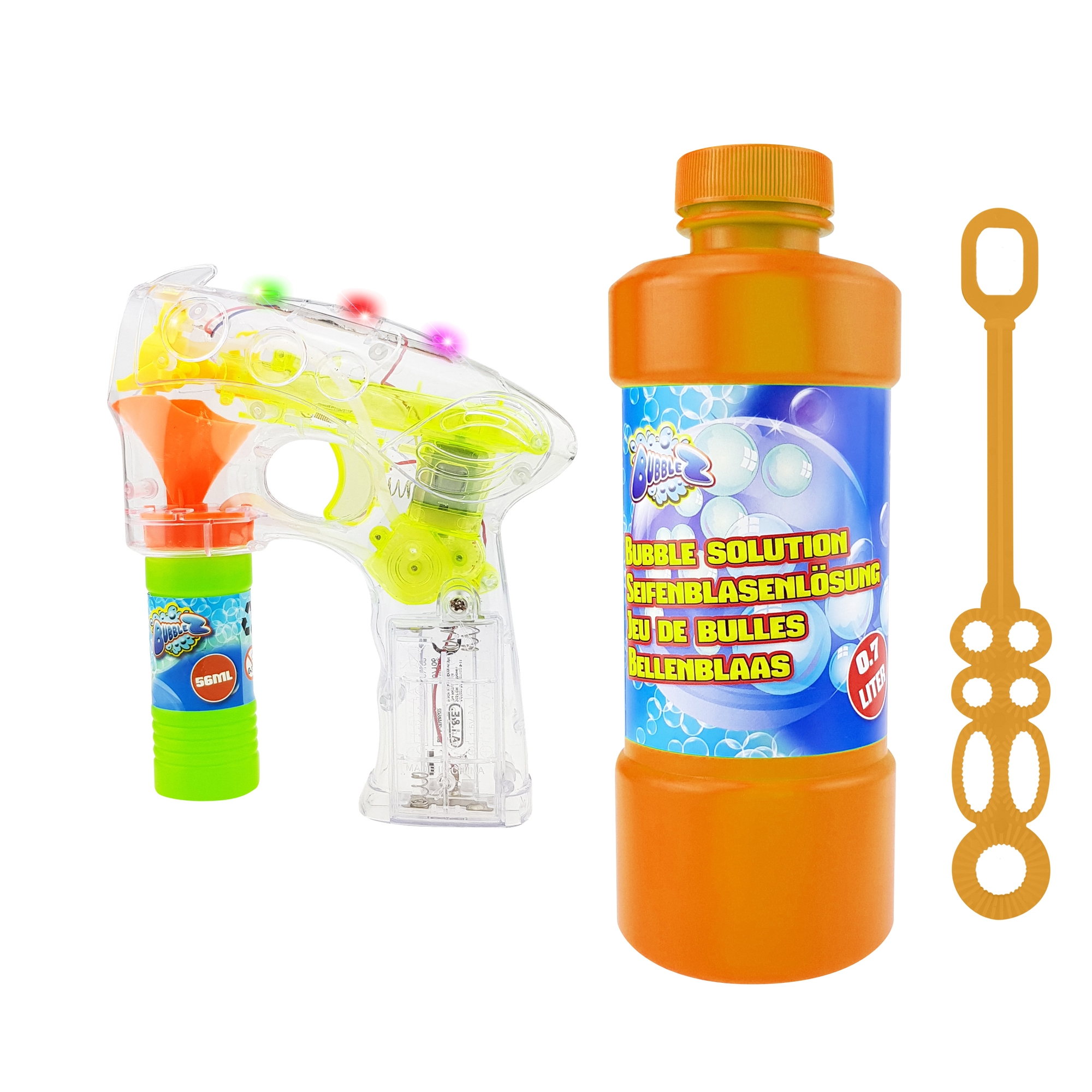 Automatische Seifenblasenpistole Mit Akku & LED – Für Kinder, Bis 5000 Blasen/Minute