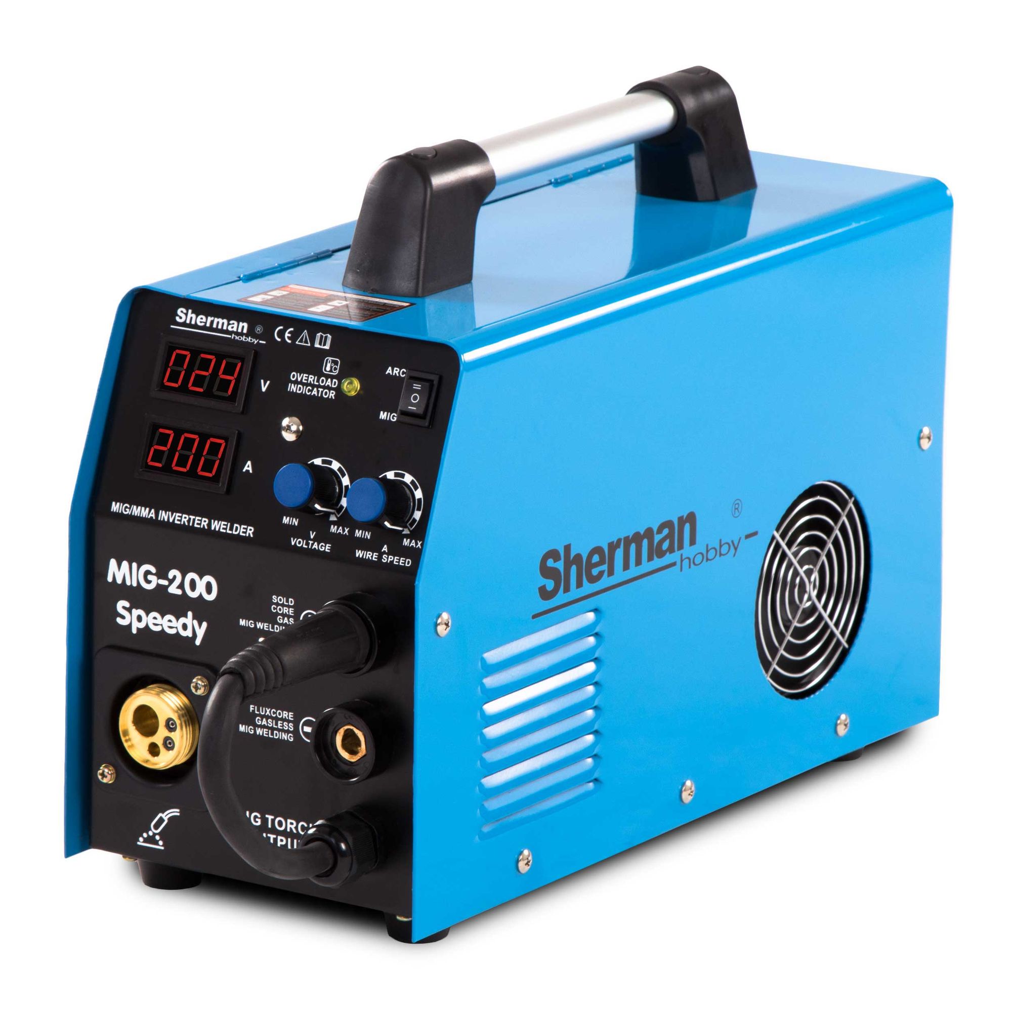 ALLWELD Sherman MIG 180FL Schweißgerät - 3-in-1 Inverter Für MIG/MAG, MMA & Fülldraht