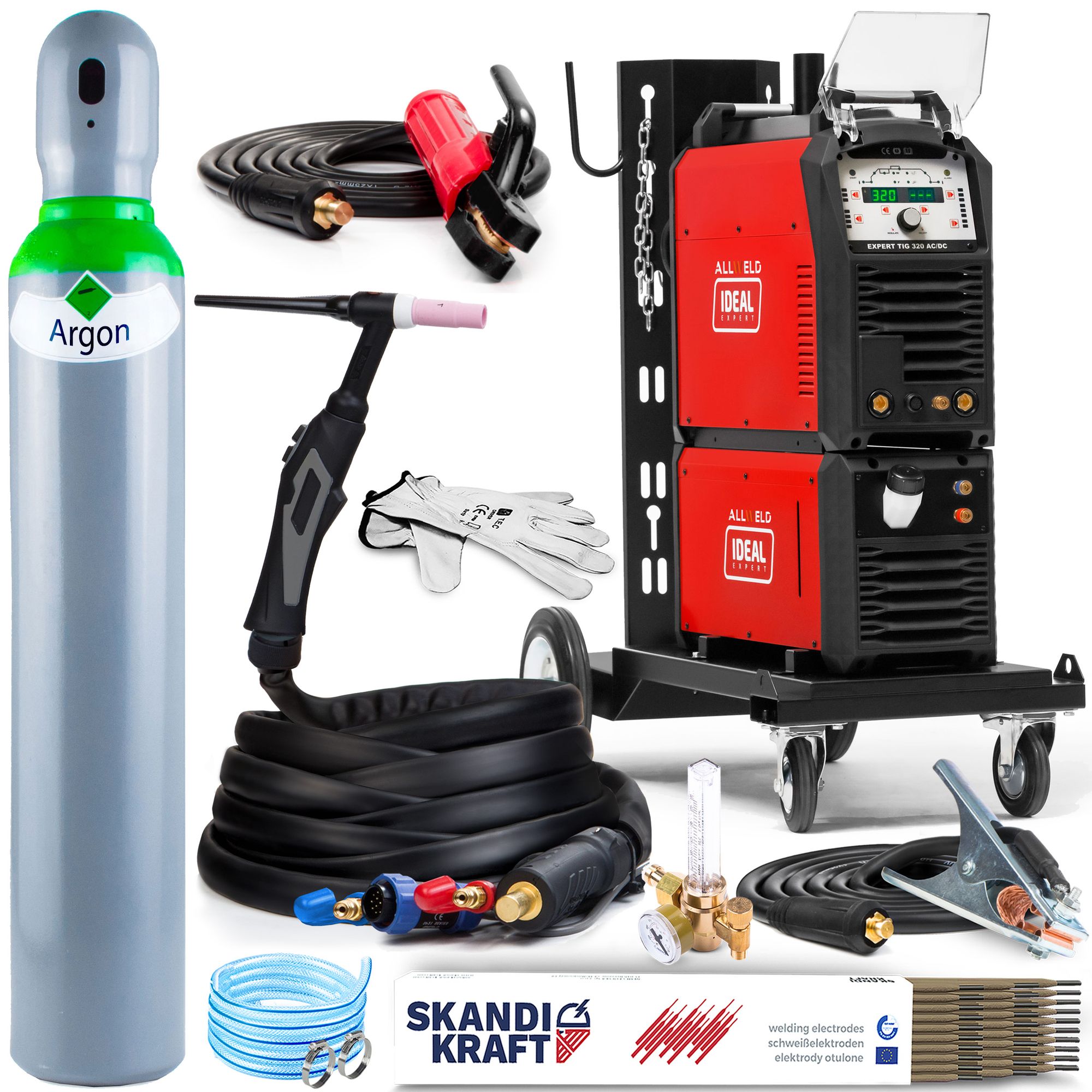 IDEAL EXPERT WIG 320 AC/DC Schweißgerät WIG AC/DC MMA 400V 50Hz 10-320A ...